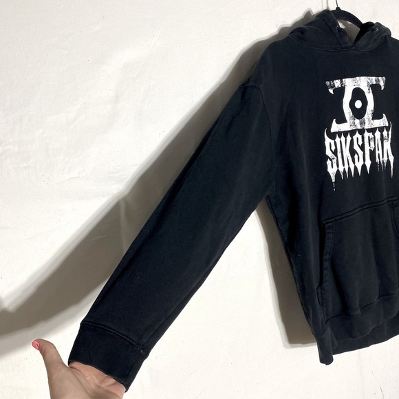 Sikspak Outlaw Scum F@CK Here To Bum You Out Graphic Hoodie M - Picture 9 of 16